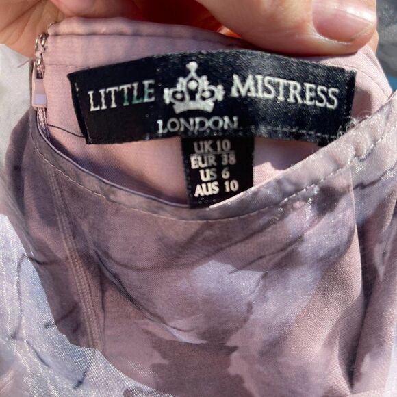 LITTLE MISTRESS London: Knee Length Party Dress- Size 6 - Picture 4 of 4